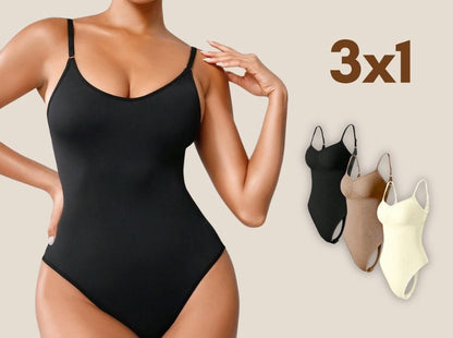 🔥 OFERTA LIMITADA🔥 Combo 3 Bodys Brasileros de Compresión + 3 Panty Flex Gratis